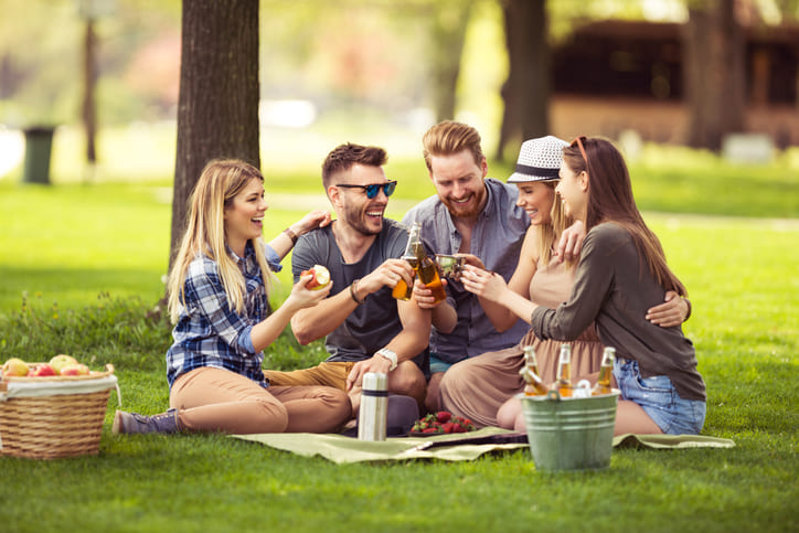 Picknick im Kurpark Bad Salzhausen