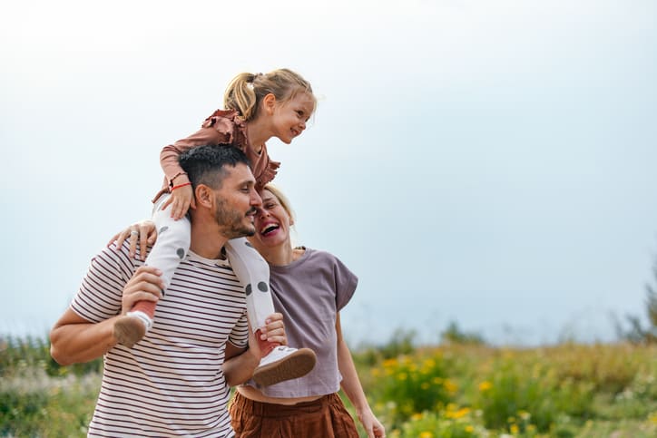 Familie beim Urlaub in der Wetterau